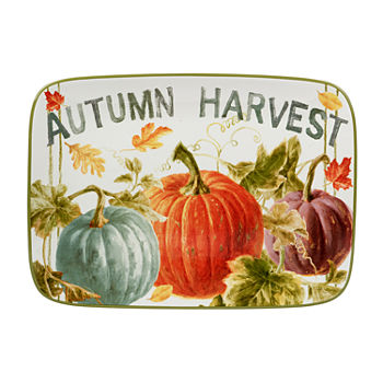 Certified International Autumn Harvest Earthenware Serving Platter