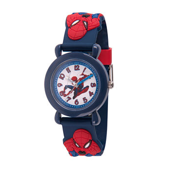 Avengers Marvel Spiderman Boys Blue Strap Watch Wma000160