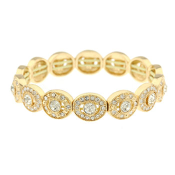 Monet Jewelry Womens White Stretch Bracelet