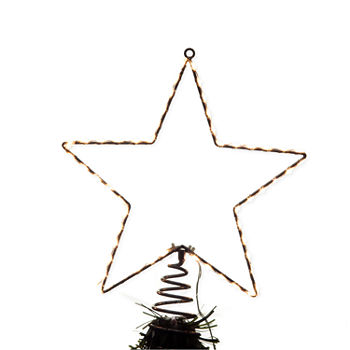 Kurt Adler 13-Inch Metal Lighted Led Star Christmas Tree Topper