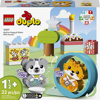 Lego Duplo Creative Play My First Puppy And Kitten With Sounds (10977) 22 Pieces