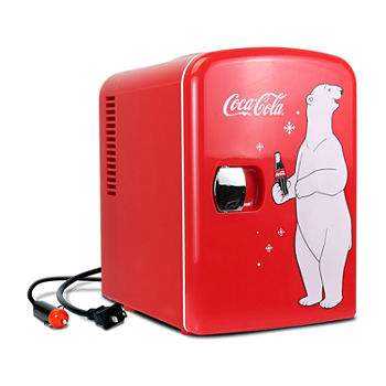 Koolatron Coca-Cola® Polar Bear Mini Fridge 6 Can AC/DC Cooler/Warmer