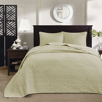 Madison Park Mansfield Antimicrobial Treated 3pc Bedspread Set