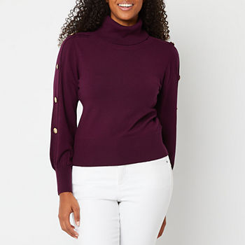 Bold Elements Womens Turtleneck Long Sleeve Pullover Sweater