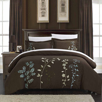 Chic Home Kaylee 7-pc. Embroidered Duvet Cover Set