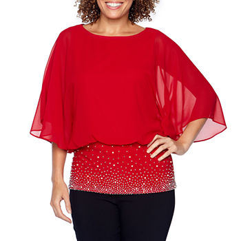 Red dressy blouses for special occasions for women