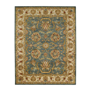 Capel Inc. Guilded Floral Hand Tufted Indoor Rectangular Accent Rug