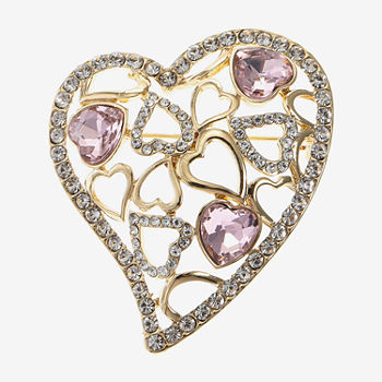 Monet Jewelry Pink Heart Pin