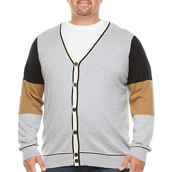 Shaquille O'neal XLG Big & Tall Mens Long Sleeve Cardigan