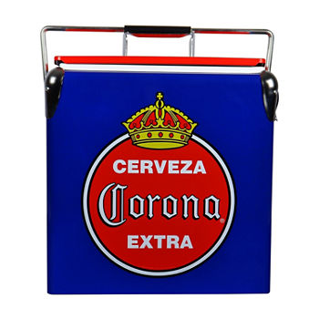 Koolatron Corona® Retro Ice Chest Cooler with Bottle Opener 13L