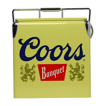 Coors Banquet Retro Ice Chest Cooler with Bottle Opener 13L (14 Quart)