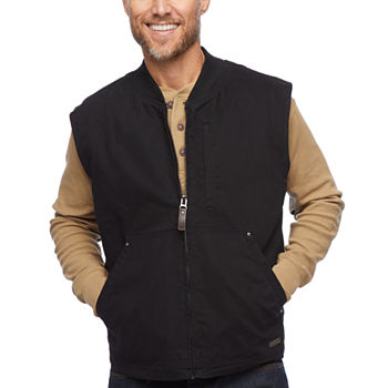 Smiths Workwear Sherpa Lined Duck Canvas Mens Fleece Vest