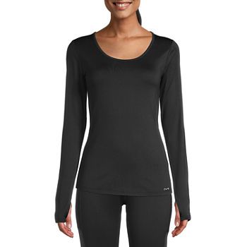 Maidenform Baselayer Midweight Scoop Neck Thermal Shirt