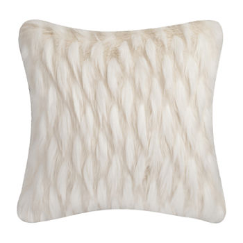 Safavieh Luxe White Square Throw Pillow