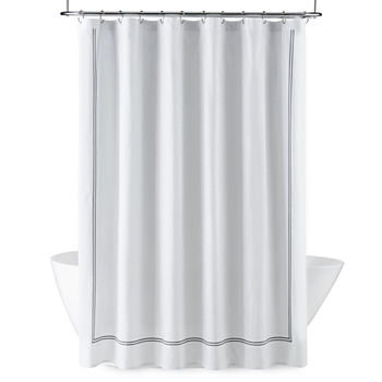 Fieldcrest Luxury Border Stripe Shower Curtain