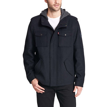 Levi's Mens Hooded Water Resistant Midweight Car Coat