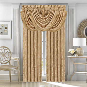 Five Queens Court Colonial Light-Filtering Back Tab Set of 2 Curtain Panel