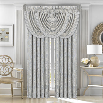 Five Queens Court Faith Light-Filtering Back Tab Set of 2 Curtain Panel