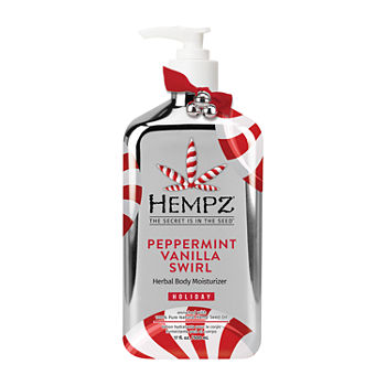 Hempz Limited Edition Peppermint Vanilla Swirl Herbal Body Moisturizer 17 Oz.
