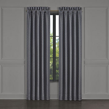 Five Queens Court Leah Energy Saving Light-Filtering Rod Pocket Set of 2 Curtain Panel