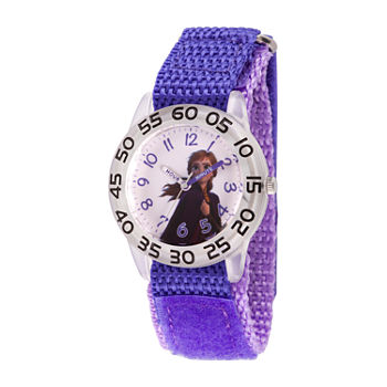 Disney Anna Girls Purple Strap Watch Wds000782