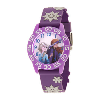Disney Frozen Girls Purple Strap Watch Wds000785