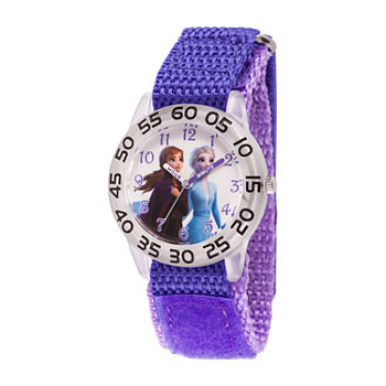 Disney Frozen Girls Purple Strap Watch Wds000790