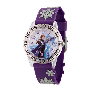 Disney Frozen Girls Purple Strap Watch Wds000795