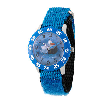 Disney Frozen Olaf Boys Blue Strap Watch Wds000801