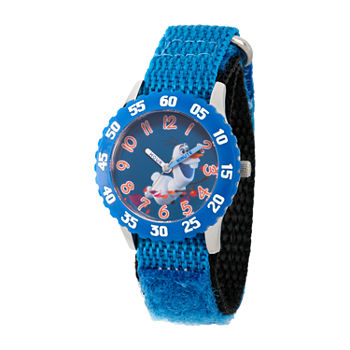 Disney Frozen Olaf Boys Blue Strap Watch Wds000804