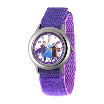Disney Frozen Girls Purple Strap Watch Wds000808
