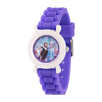 Disney Frozen Girls Purple Strap Watch Wds000818