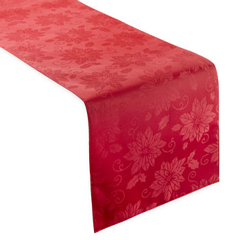 Homewear Holiday Red Jacquard Table Runner