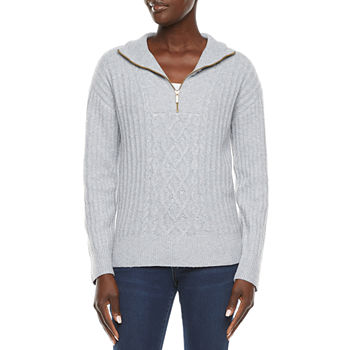 St. John's Bay Womens Long Sleeve Pullover Sweater