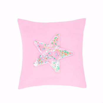 Frank And Lulu Confetti Star Square Throw Pillow
