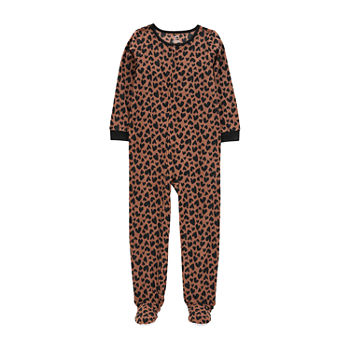 Carter's Little & Big Girls Crew Neck Long Sleeve Footed Pajamas