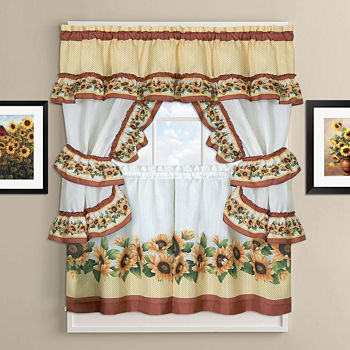 Sweet Home Collection 4-pc. Kitchen Curtain Window Set