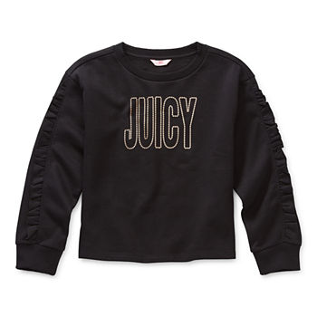 Juicy By Juicy Couture Little & Big Girls Round Neck Long Sleeve Sweatshirt