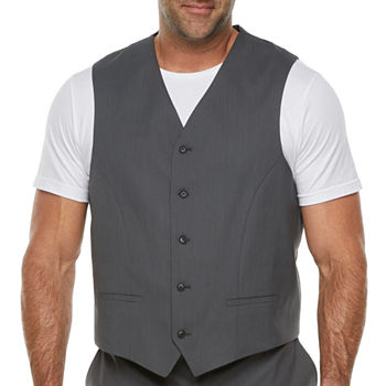 JF J.Ferrar Mens Regular Fit Suit Vest - Big and Tall