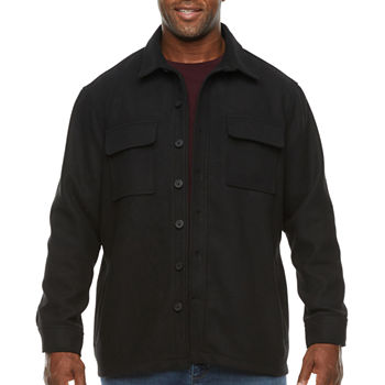 Shaquille O'neal XLG Mens Big and Tall Midweight Shirt Jacket