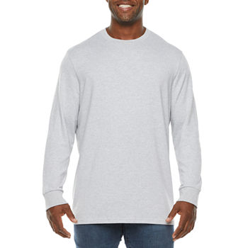Shaquille O'neal XLG Big and Tall Mens Crew Neck Long Sleeve T-Shirt