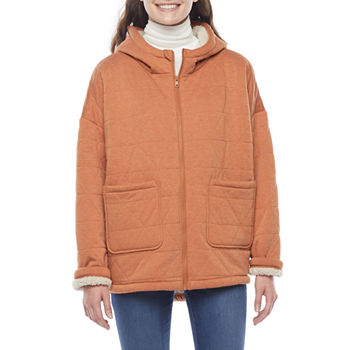 Arizona Hooded Midweight Quilted Jacket-Juniors