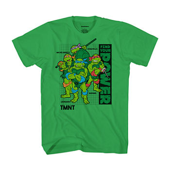 Little & Big Boys Crew Neck Teenage Mutant Ninja Turtles Short Sleeve Graphic T-Shirt