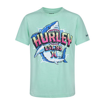 Hurley Little & Big Boys Round Neck Short Sleeve Graphic T-Shirt