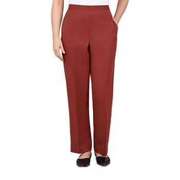 Alfred Dunner Sorrento Womens Straight Pull-On Pants