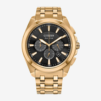 Citizen Sport Luxury Mens Gold Tone Stainless Steel Bracelet Watch Ca4512-50e