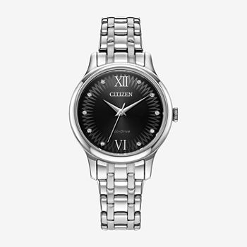 Citizen Womens Silver Tone Stainless Steel Bracelet Watch Em0891-58e