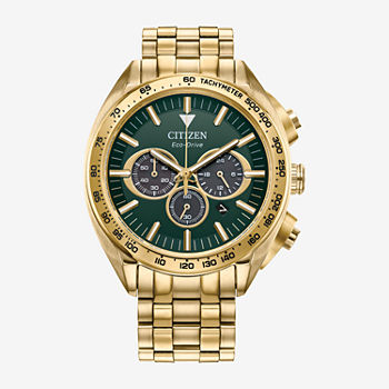 Citizen Sport Lux Mens Gold Tone Stainless Steel Bracelet Watch Ca4542-59x