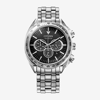 Citizen Sport Lux Mens Silver Tone Stainless Steel Bracelet Watch Ca4540-54e