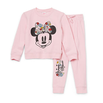 Disney Collection Little & Big Girls Minnie Mouse 2-pc. Pant Set